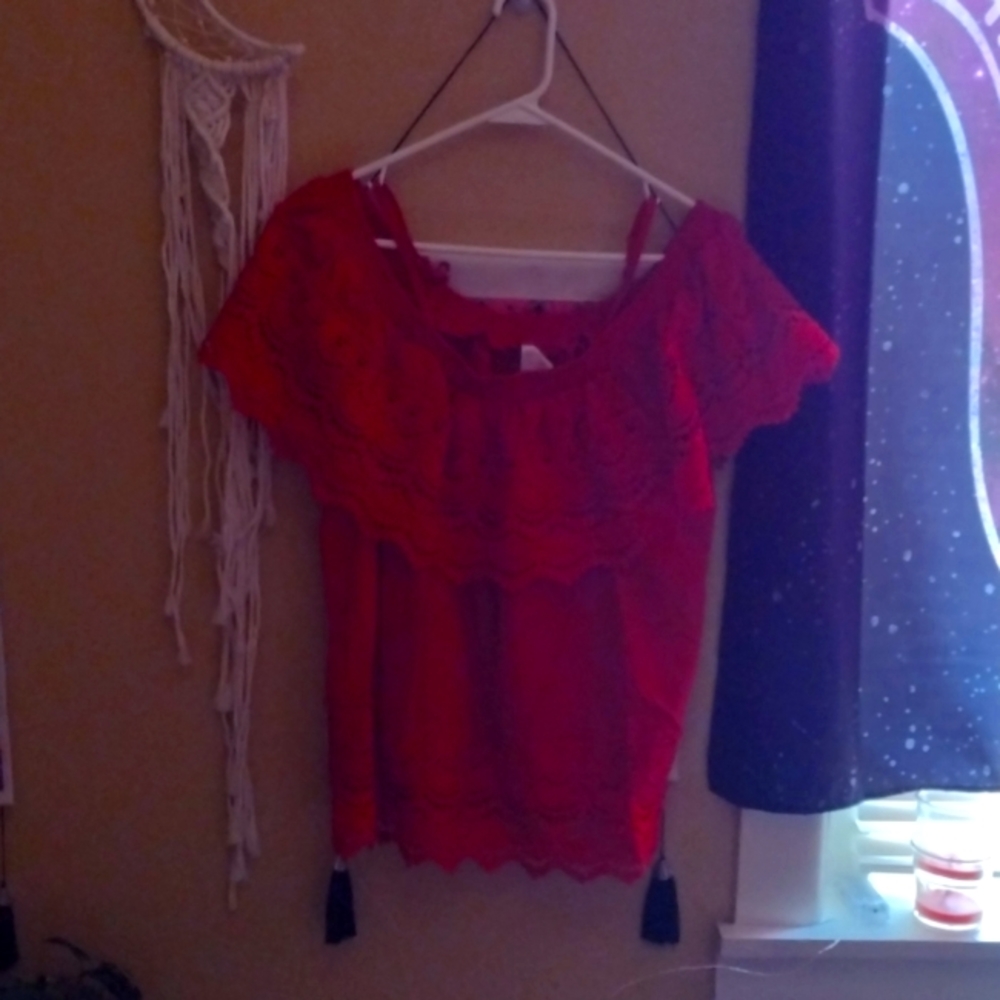 Red summer top